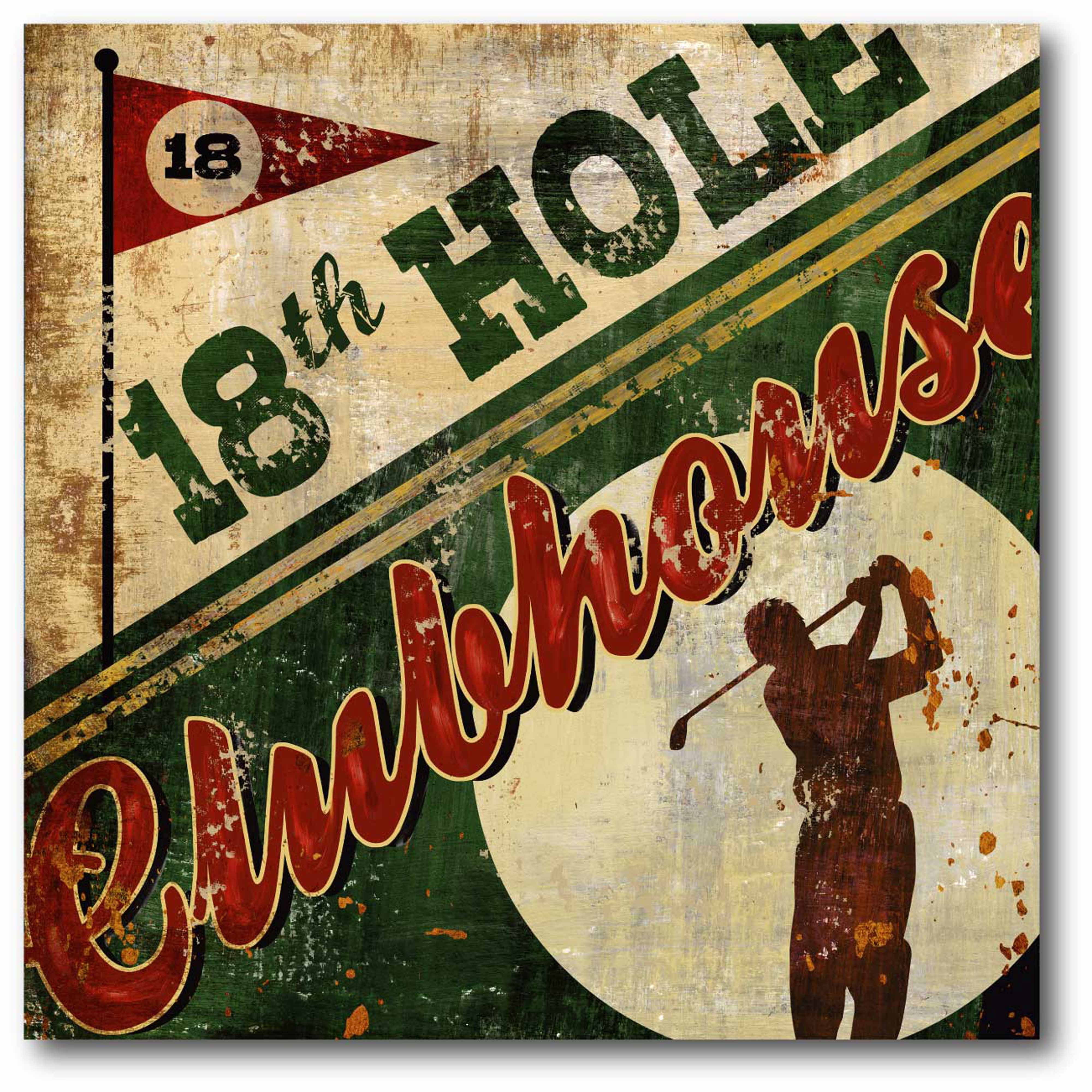 18th Hole Gallery-Wrapped Canvas Wall Art, 16x16