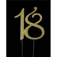 thumbnail image 1 of 18th Rhinestone Cake Topper - Gold, 1 of 1