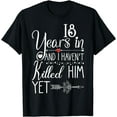 thumbnail image 1 of 18th Wedding Anniversary for Her Wife Just Married 18 Years T-Shirt, 1 of 4