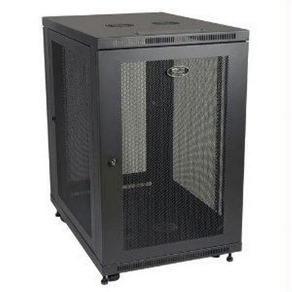 18u Rack Enclosure Server Cabinet 33 Inch Deep with Doors & Sides -