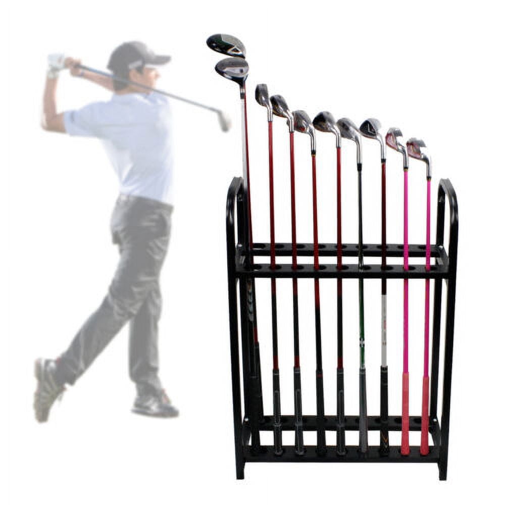 18x Clubs Holder Steel Floor Golf Club Metal Display Rack Putter ...