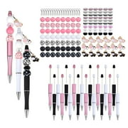 18x DIY Pen Making Kits Cute Cow Beadable Pens Kits Beadable Ballpoint Pen Writing Pen Office Supplies for Student