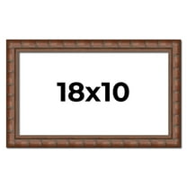 18x10 Dark Brown Bamboo Real Wood Picture Frame Width 1.5 inches | Interior Frame Depth 0.5 inches