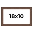 thumbnail image 1 of 18x10 Frame Brown Farmhouse Solid Wood Picture Frame Width 1.5 Inches | Interior Frame Depth 0.5, 1 of 8
