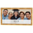thumbnail image 1 of 18x10 Frame Gold Bamboo Solid Wood Picture Frame | 1 Inch Moulding Width | Interior Frame Depth, 1 of 8