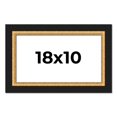 thumbnail image 1 of 18x10 Frame Gold Real Wood Picture Frame Width 2.25 Inches | Interior Frame Depth 0.5 Inches |, 1 of 8