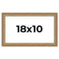 thumbnail image 1 of 18x10 Frame Gold Solid Wood Picture Frame Width 1.25 Inches | Interior Frame Depth 0.375 Inches |, 1 of 8
