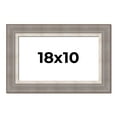 thumbnail image 1 of 18x10 Frame Grey Real Wood Picture Frame Width 2.75 Inches | Interior Frame Depth 0.5 Inches |, 1 of 8