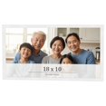 thumbnail image 1 of 18x10 Frame White Real Wood Picture Frame Width 0.75 inches | Interior Frame Depth 0.5 inches |, 1 of 8