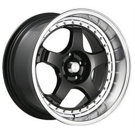 1 X Konig 97B SSM 18X10 5X4.50 73.00 Hub +15 Offset Black Wheel Rim