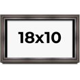 thumbnail image 1 of 18x10 Shadow Box Frame Brown Cherry | 2.625 Inches Deep Pine Wood Traditional Shadowbox Display, 1 of 8