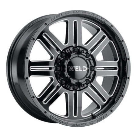 18x10 WELD Off-Road W143 Chasm Gloss Black and Milled Wheel 8x180 (-18mm)