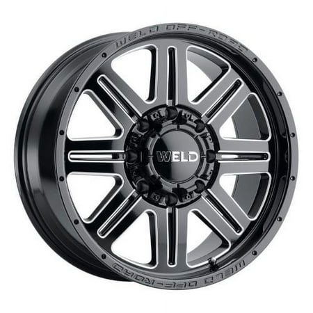 18x10 WELD Off-Road W143 Chasm Gloss Black and Milled Wheel 8x6.5 (-18mm)