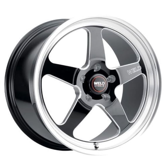 18x10 WELD Performance S104 Ventura Gloss Black and Milled Wheel 5x4.75 (30mm)