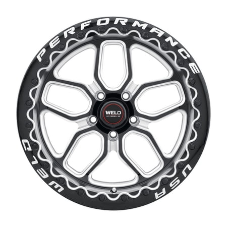 18x10 WELD Performance S907 Laguna BEADLOCK Black Milled Wheel 5x120 (45mm)