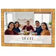 thumbnail image 1 of 18x11 Frame Gold Bamboo Solid Wood Picture Frame | 1 Inch Moulding Width | Interior Frame Depth, 1 of 8