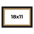 thumbnail image 1 of 18x11 Frame Gold Real Wood Picture Frame Width 2.25 Inches | Interior Frame Depth 0.5 Inches |, 1 of 8
