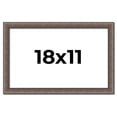 thumbnail image 1 of 18x11 Frame Silver Real Wood Picture Frame Width 1.25 Inches | Interior Frame Depth 0.5 Inches |, 1 of 8