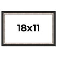 thumbnail image 1 of 18x11 Frame Silver Real Wood Picture Frame Width 1.25 Inches | Interior Frame Depth 0.75 Inches |, 1 of 8