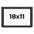 thumbnail image 1 of 18x11 Shadow Box Frame Grey Charcoal Black | 0.875 Inches Deep | Wood Shadowbox Display Frame | UV, 1 of 8
