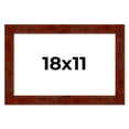 thumbnail image 1 of 18x11 Walnut Brown Veneer Real Wood Picture Frame Width 1.75 inches | Interior Frame Depth 0.5, 1 of 8