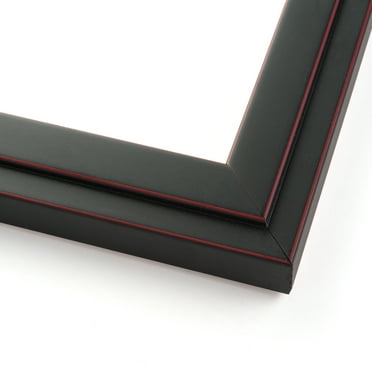 18x12 Frame Black Real Wood Picture Frame Width 1.25 inches | Interior Frame Depth 0.5 inches |