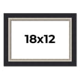 thumbnail image 1 of 18x12 Frame Black Real Wood Picture Frame Width 2.25 Inches | Interior Frame Depth 0.5 Inches |, 1 of 8
