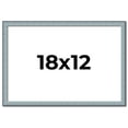 thumbnail image 1 of 18x12 Frame Blue Scuffed Farm Board Solid Wood Picture Frame Width 0.75 Inches | Interior Depth 0.5, 1 of 8