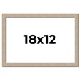 thumbnail image 1 of 18x12 Frame Grey Solid Wood Picture Frame Width 1 Inches | Interior Frame Depth 0.5 Inches |, 1 of 8