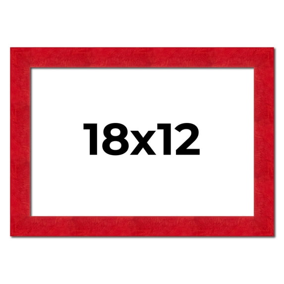 18x12 Frame Red Burl Solid Wood Picture Frame Width 1.75 Inches | Interior Frame Depth 0.5 Inches |