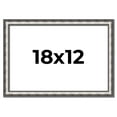 thumbnail image 1 of 18x12 Frame Silver Real Wood Picture Frame Width 1.125 Inches | Interior Frame Depth 0.5 Inches |, 1 of 8