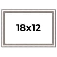 thumbnail image 1 of 18x12 Frame Silver Real Wood Picture Frame Width 1.25 Inches | Interior Frame Depth 0.5 Inches |, 1 of 8