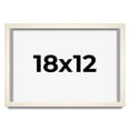thumbnail image 1 of 18x12 Frame White Wheat Solid Wood Picture Frame | Moulding Width 0.75 Inches | Interior Depth 0.5, 1 of 8