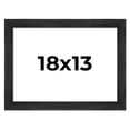 thumbnail image 1 of 18x13 Black Rustic Wide Barnwood Picture Frame - UV Acrylic, Foam Board Backing, Hanging Hardware, 1 of 8