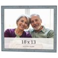 thumbnail image 1 of 18x13 Frame Blue Scuffed Farm Board Solid Wood Picture Frame Width 0.75 Inches | Interior Depth 0.5, 1 of 8