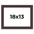 thumbnail image 1 of 18x13 Frame Brown Round Mahogany Solid Wood Picture Frame | 1.625 Inch Moulding Width | with UV, 1 of 8