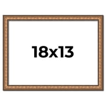 18x13 Frame Gold Real Wood Picture Frame Width 1.25 inches | Interior Frame Depth 0.5 inches |