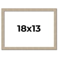 thumbnail image 1 of 18x13 Frame Grey Solid Wood Picture Frame Width 1 Inches | Interior Frame Depth 0.5 Inches |, 1 of 8