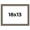 thumbnail image 1 of 18x13 Frame Silver Real Wood Picture Frame Width 1.25 Inches | Interior Frame Depth 0.5 Inches |, 1 of 8