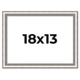 thumbnail image 1 of 18x13 Frame Silver Real Wood Picture Frame Width 1.25 Inches | Interior Frame Depth 0.5 Inches |, 1 of 8
