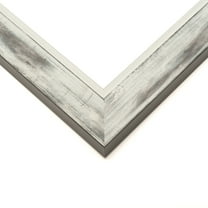 18x13 Frame Silver Real Wood Picture Frame Width 1.5 inches | Interior Frame Depth 0.5 inches |