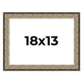 thumbnail image 1 of 18x13 Frame Silver Real Wood Picture Frame Width 1.75 Inches | Interior Frame Depth 0.5 Inches |, 1 of 8