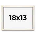 thumbnail image 1 of 18x13 Shadow Box Cream of Wheat White Washed Display Frame | 0.875 Inches Deep Solid Wood Shadowbox, 1 of 8