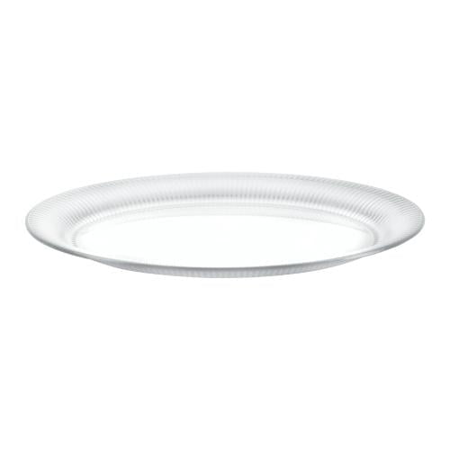 18x14.5 Inch White Ridged Oval Tray – Reusable Serving Tray with Cover for Display, Catering, Parties, Weddings, Events, Pastries, Appetizers, and Desserts (1)