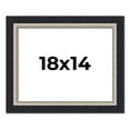 thumbnail image 1 of 18x14 Frame Black Real Wood Picture Frame Width 2.25 Inches | Interior Frame Depth 0.5 Inches |, 1 of 8