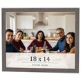 thumbnail image 1 of 18x14 Frame Blue Kingsley Pewter Solid Wood Picture Frame Width 0.75 Inches |Interior Depth 0.5, 1 of 8