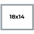 thumbnail image 1 of 18x14 Frame Blue Scuffed Farm Board Solid Wood Picture Frame Width 0.75 Inches | Interior Depth 0.5, 1 of 8