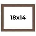 thumbnail image 1 of 18x14 Frame Brown Farmhouse Solid Wood Picture Frame Width 1.5 Inches | Interior Frame Depth 0.5, 1 of 8