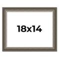 thumbnail image 1 of 18x14 Frame Brown Solid Wood Picture Frame | 1.75 Inch Moulding Width | Austin Frame Complete with, 1 of 8