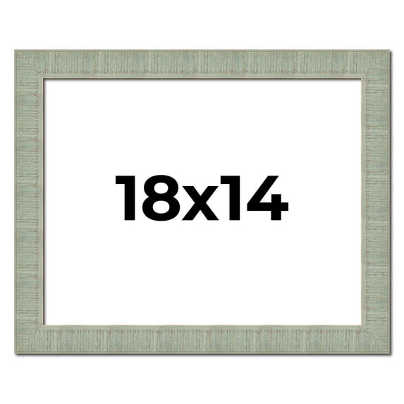 18x14 Frame Green Desert Pear Solid Wood Picture Frame | 1.625 Inch Moulding Width | Interior Frame